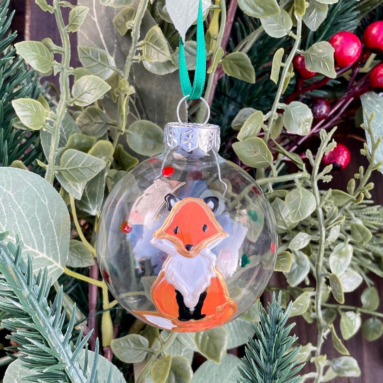 Standard bauble Fox Artful