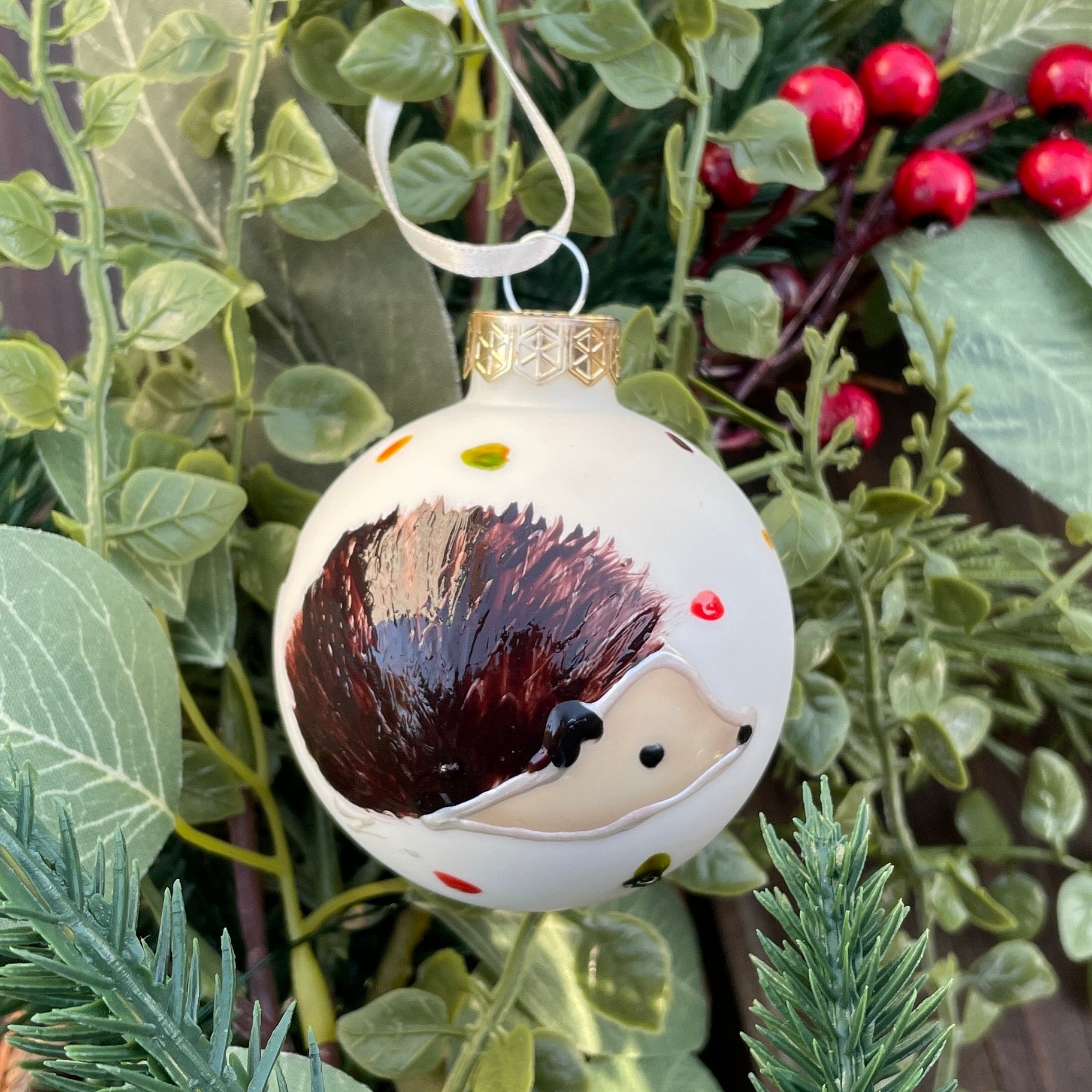 Standard bauble Hedgehog Artful